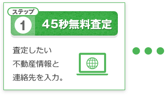 1：45秒無料査定
